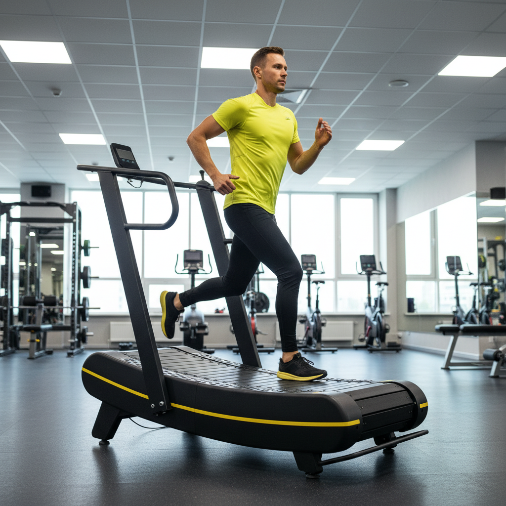 LISM Curved Manual Treadmill – Non-Motorized Magnetic Resistance | Commercial & Home Gym