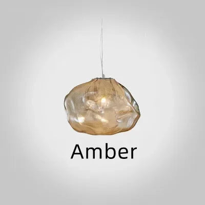 Smoke Gray Glass Pendant Light Scandinavian chandelier