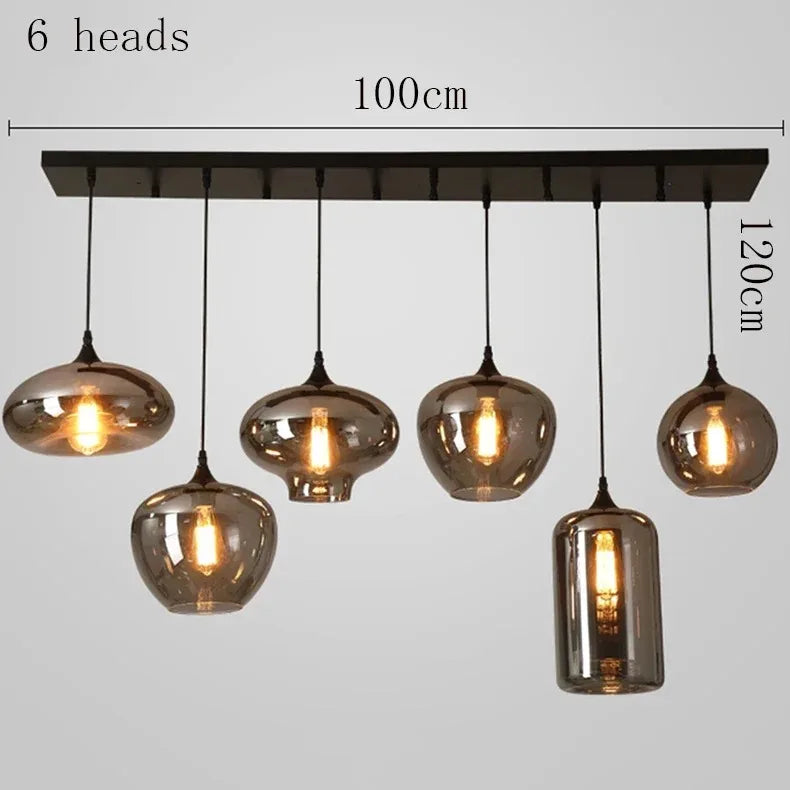 LED Glass Ball Pendant Light elegant kitchen lighting