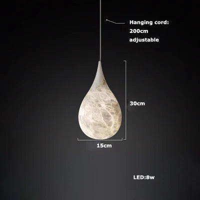 Nordic Cloud Pendant Lamp sculptural stone design