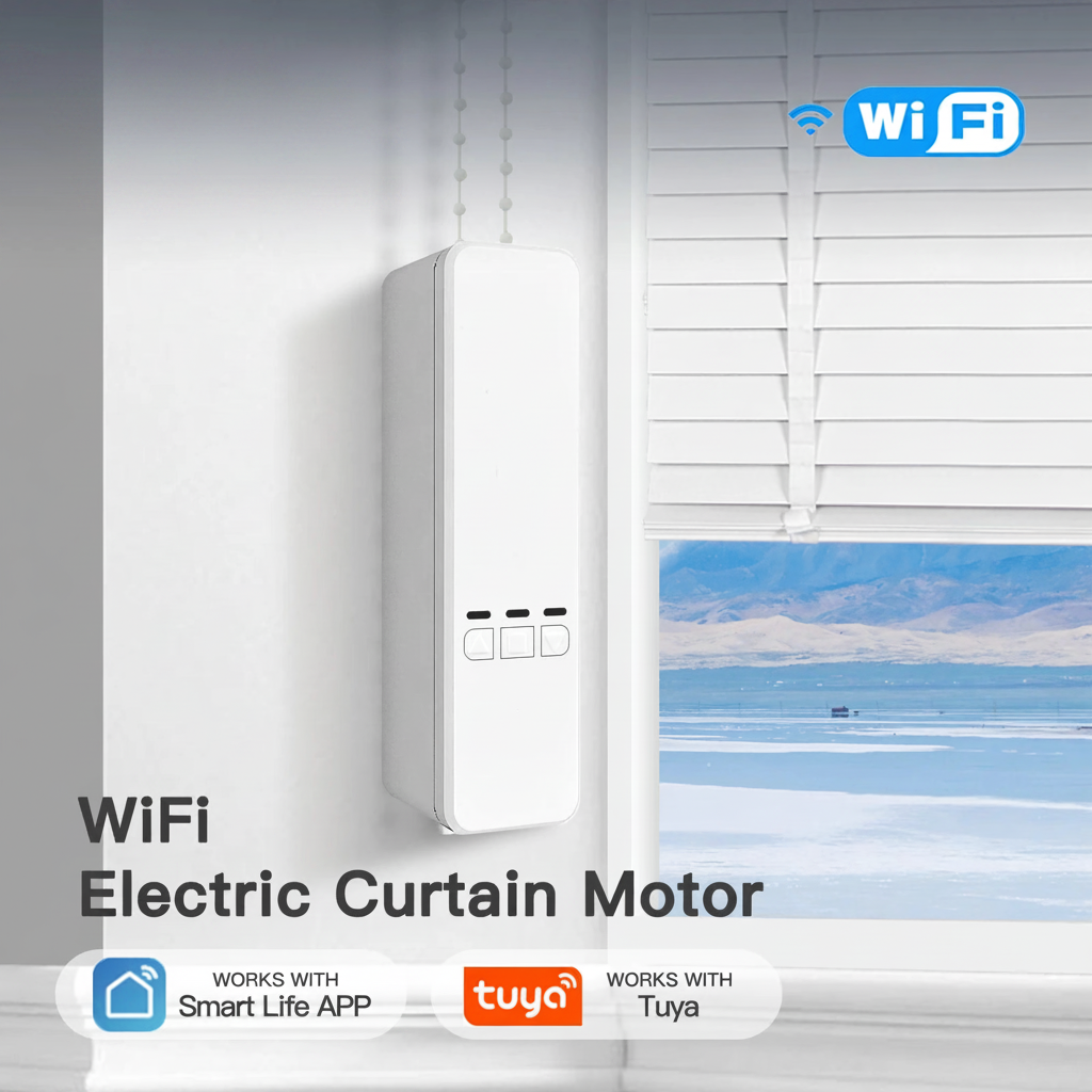 Tuya WiFi Smart Motor Elektrischer Kettenrollladen Rollo Antrieb RF Remote Kit Smart Life App über Alexa/Google