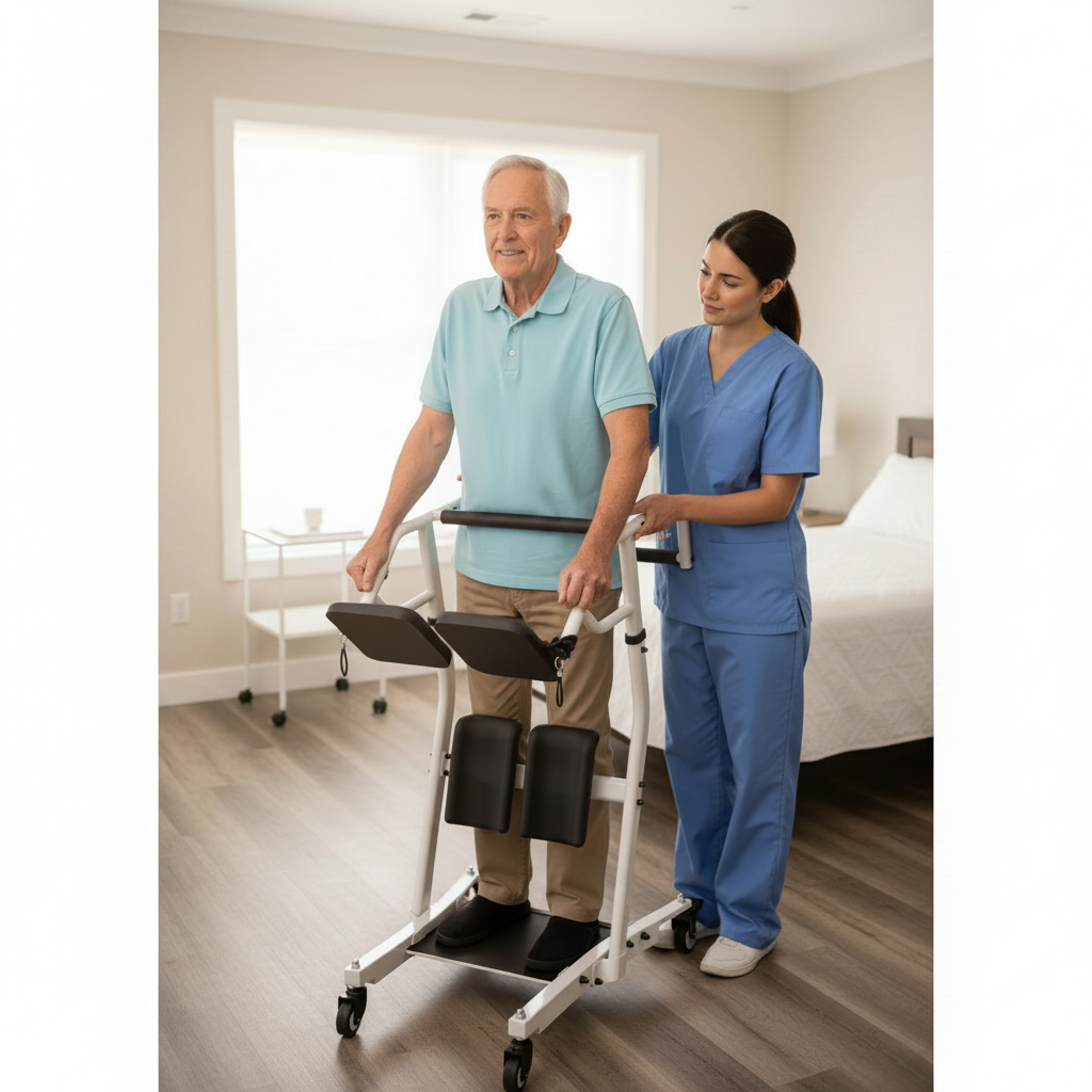 Sit To Stand Lift Stand Assist For Elderly Patient Transport And Fall Prevention Unit