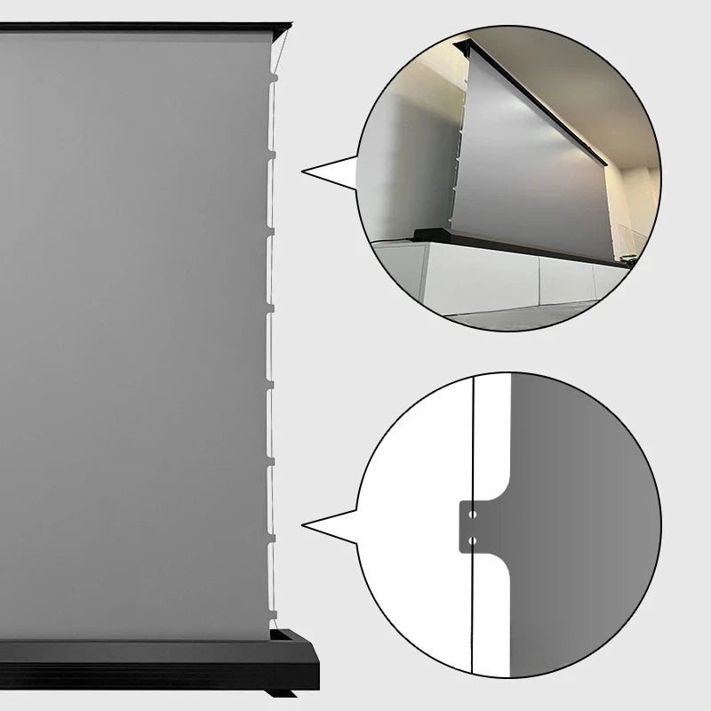 Motorized Floor Rising Projector Screen for home theater