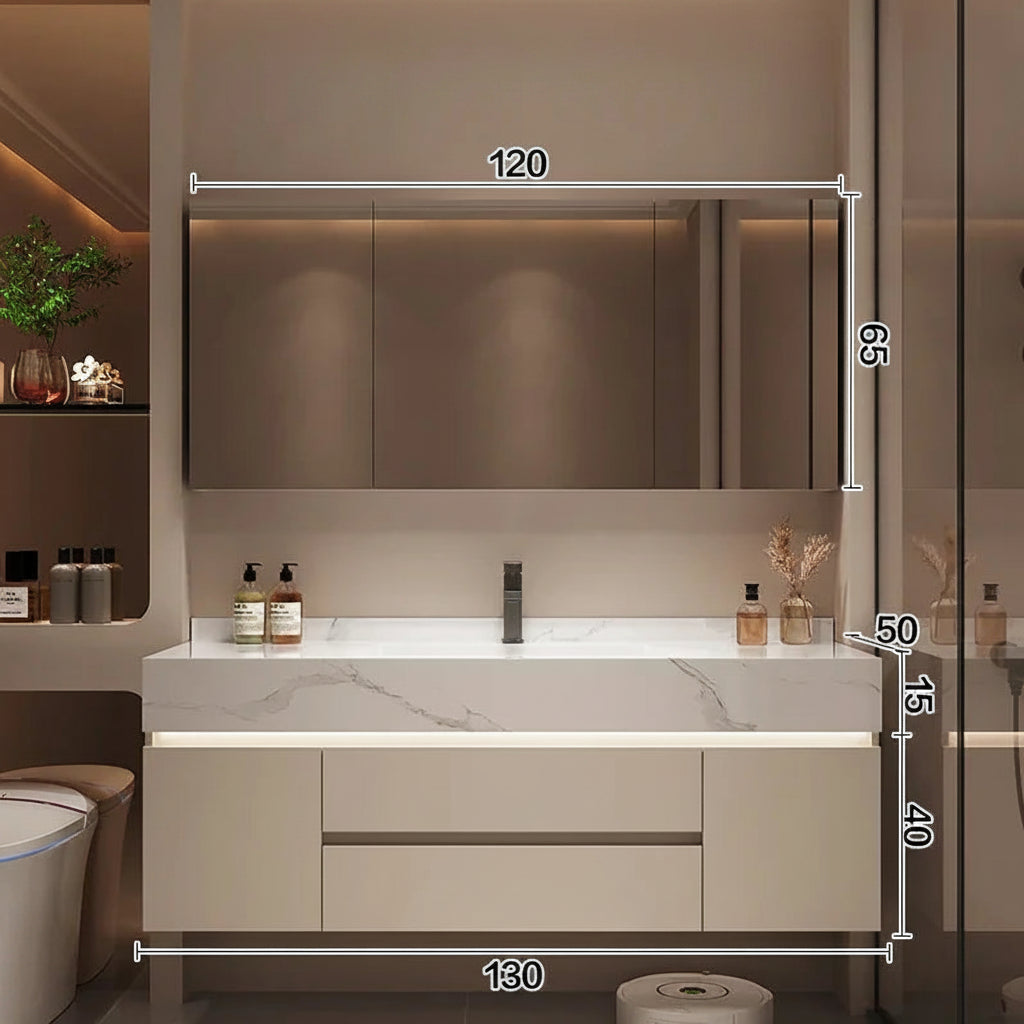 Bathroom Storage Cabinet with Mirror modern bathroom furniture