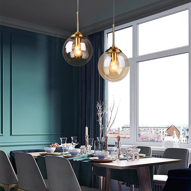 Nordic Glass Pendant Light contemporary glass fixture