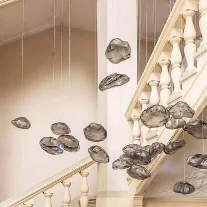 Smoke Gray Glass Pendant Light minimalist home lighting