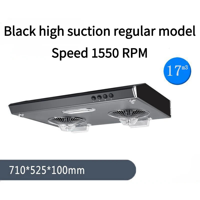 Ultrathin Range Hood with dual motor suction system
