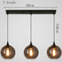 LED Glass Ball Pendant Light above dining table
