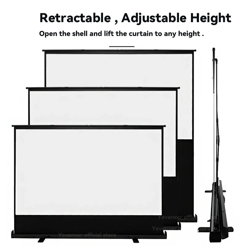 Portable Floor Standing Projector Screen pull up display