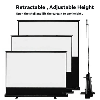 Portable Floor Standing Projector Screen pull up display