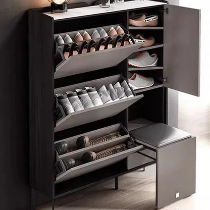 Modern Shoe Storage Cabinet with footwear shelves
