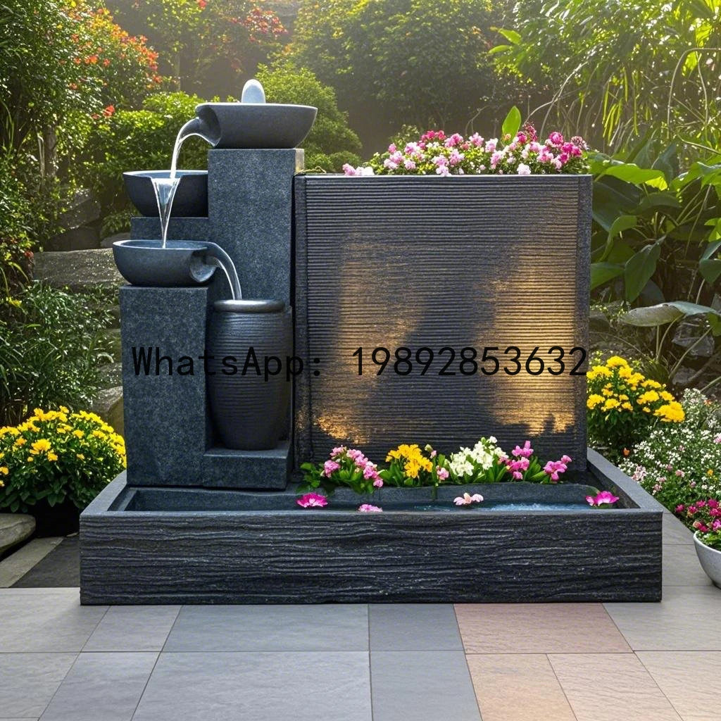 Outdoor Fish Pond Fountain water bowl decor
