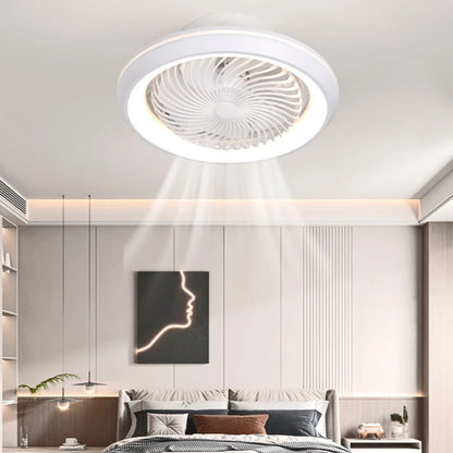Flush Mount Ceiling Fan with Light 49cm 360 degree design