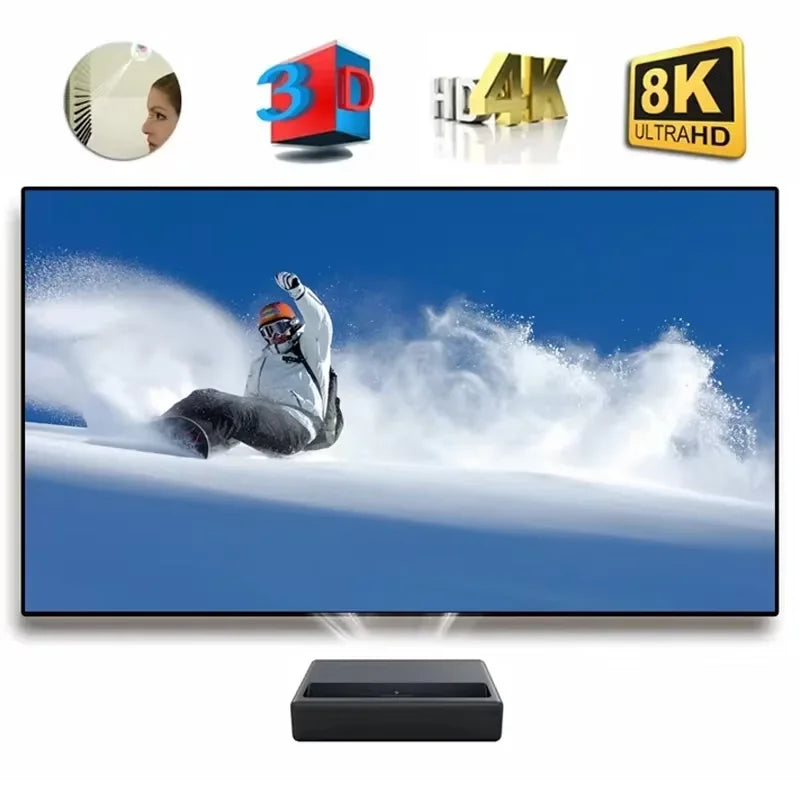 ALR UST Projector Screen PET Crystal fixed frame display