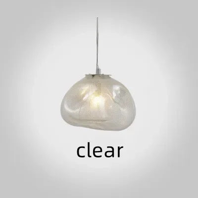 Smoke Gray Glass Pendant Light for dining room