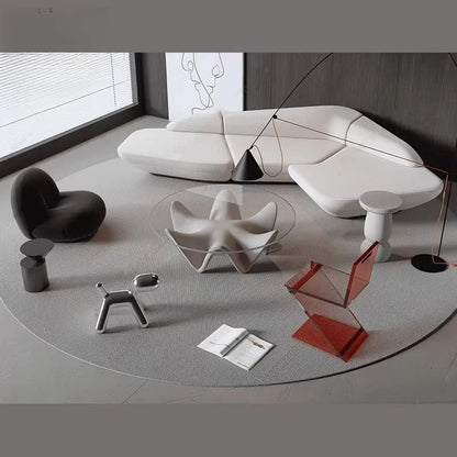Modern Curved Gaming Sofa statement living room furniture