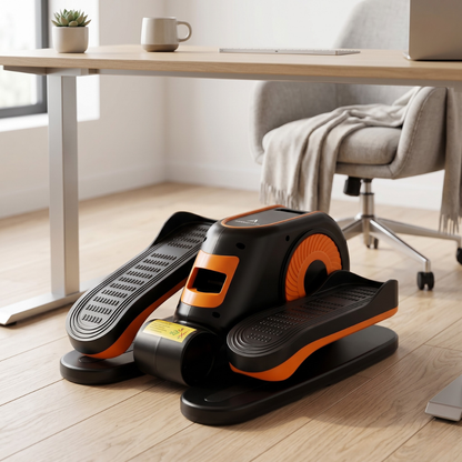 Unter-Schreibtisch-Crosstrainer, Ellipsen-Beintrainer mit Fernbedienung und 12 einstellbaren Geschwindigkeiten, leises Ellipsentraining