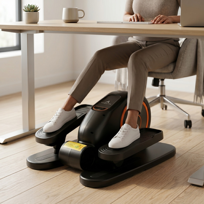 Unter-Schreibtisch-Crosstrainer, Ellipsen-Beintrainer mit Fernbedienung und 12 einstellbaren Geschwindigkeiten, leises Ellipsentraining
