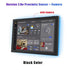 Proximity Sensing Android POE Tablet with a black rectangular wall-mounted touchscreen and colorful smart home dashboard display